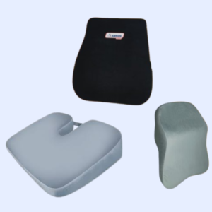 Backrest Delta + Grand Headrest + Seat Cushion Elite – Comfort & Posture Support Combo