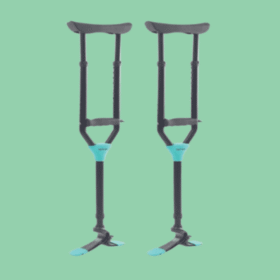 Skipper Axilla Crutch (Pair) L-49 – Universal Adjustable Support for 75KG/100KG