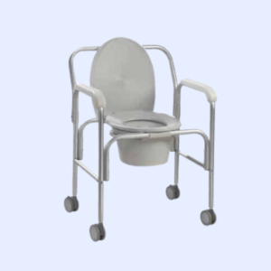 Classic Commode Chair with Wheel (Regular)
