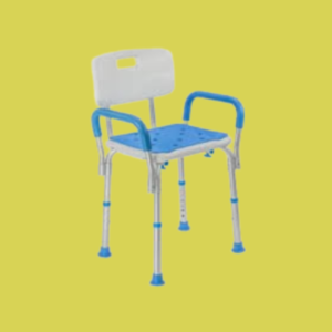 Shower Stool-Chair with Rails (Regular)