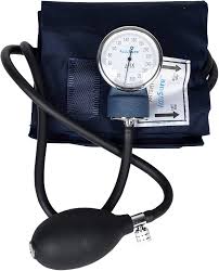 Accusure Aneroid Sphygmomanometer Blood Pressure Monitor (Manual BP Machine with Cuff & Stethoscope)