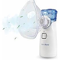 Accusure Portable Mesh Nebulizer (Ultra-Silent, Rechargeable Handheld Nebulizer for Adults & Kids)
