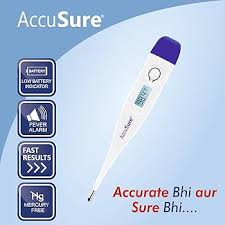 Accusure Digital Thermometer MT1027 (Hard Tip) – Fast & Accurate Body Temperature Monitor