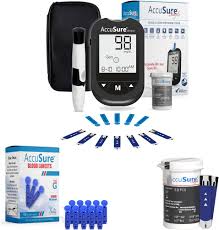 Accusure Simple Blood Glucose Monitoring System (Glucometer Kit)