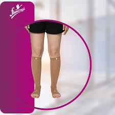 Flamingo Medical Compression Stocking Below Knee, Beige colour