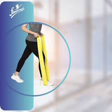 Premium Exercise Band OC-2384 Light Resistance Yellow by Flamingo