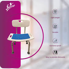Shower Stool Chair with Back Support