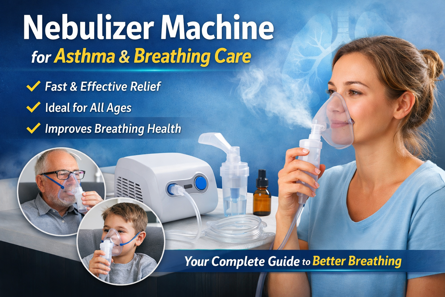 Nebulizer Machine for Asthma & Breathing Care