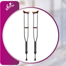 Flamingo Underarm Crutches OC 2111 – Adjustable Aluminium Walking Support