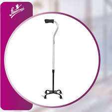Flamingo Classic Quadripod Walking Stick (Horizontal Handle)