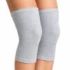 Bamboo Yarn Knee Support worn on legs breathable compression knee sleeve